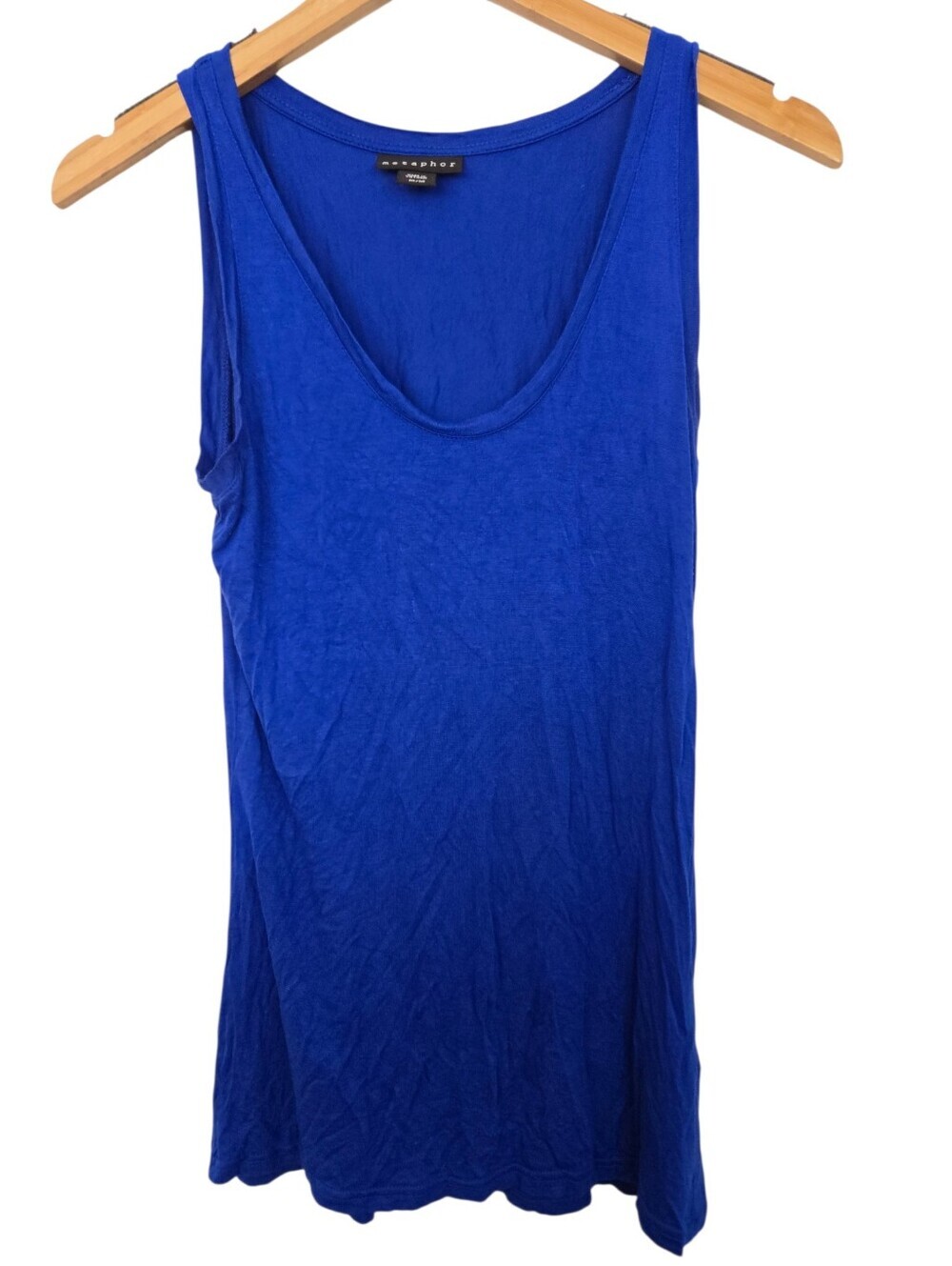 π Metaphor Royal Blue Long Tank Top | Women's Medium - Picture 2 of 4